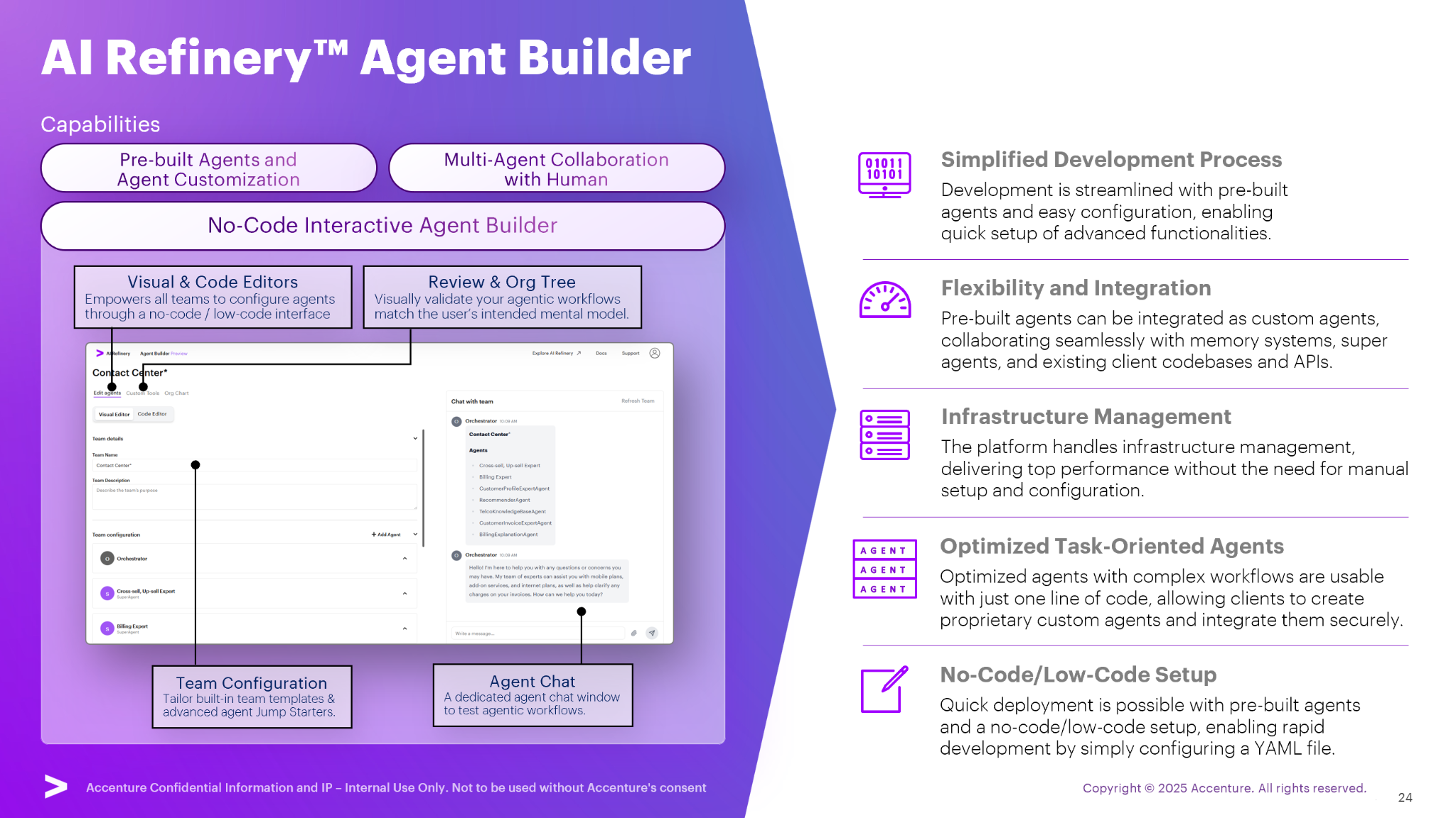 AI Refinery Agent Builder slide